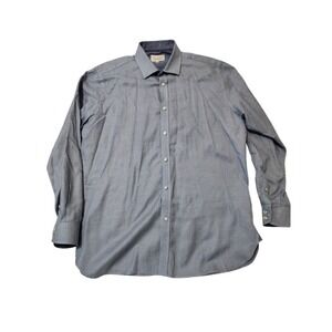 Ted Baker Endurance Mens Geometric shirt sz 16.5 34/35 long sleeve career wear